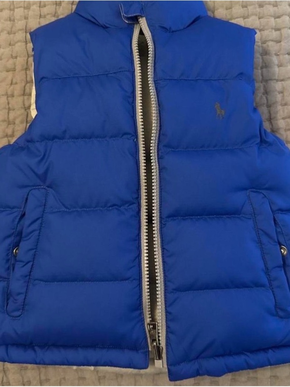 Ralph Lauren Royal Blue Quilted Puffer Vest for Kids